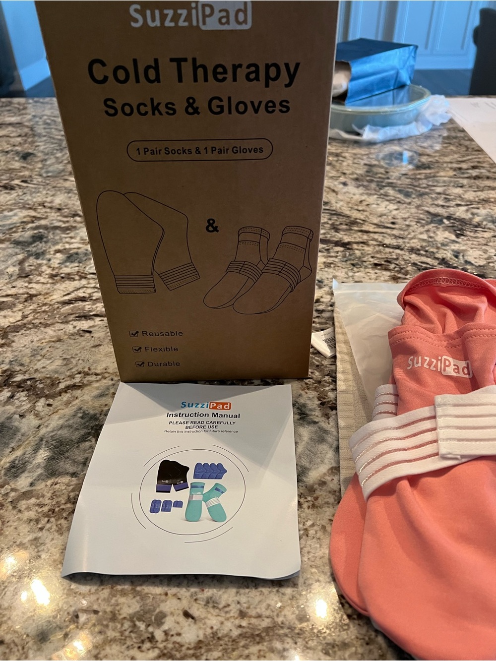 Cold Therapy Socks & Gloves - Pink Suzi Pads
